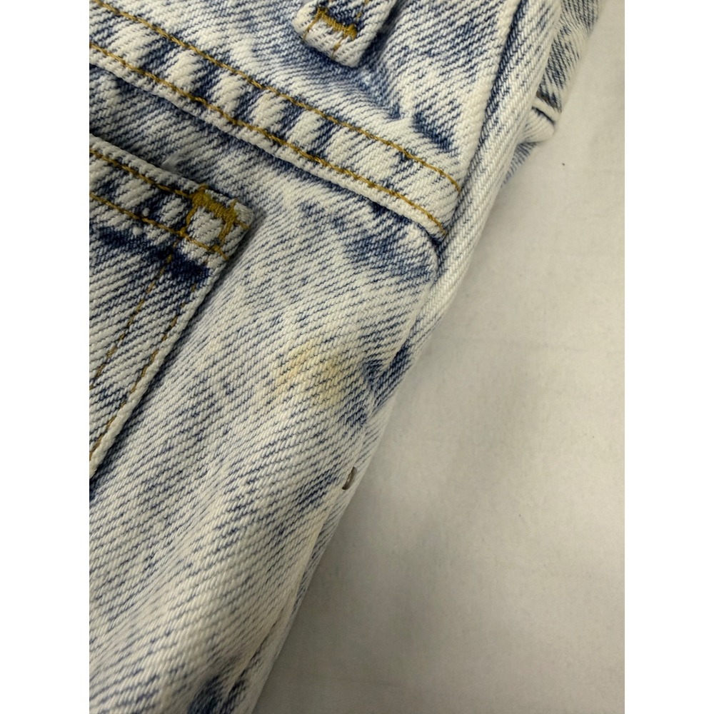 Vintage 80s Sasson Acid Wash High Waisted Ankle Zip Jeans Light Blue Denim 28 - Picture 14 of 14